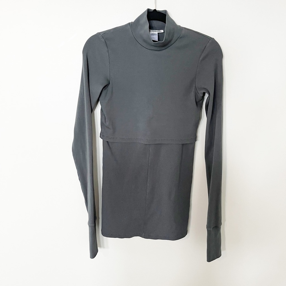 Not For Sale | Prairie Underground ribbed mock neck layered top size small